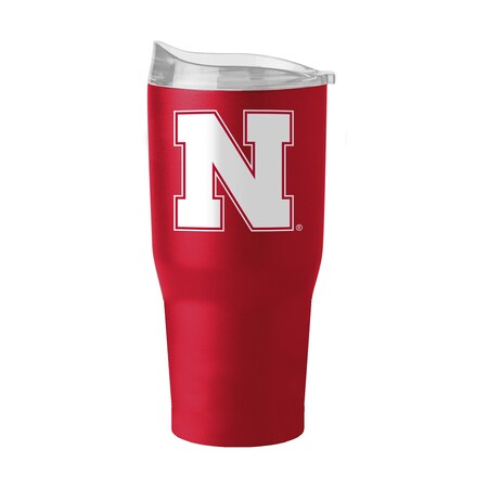Logo Brands Nebraska 30oz Flipside Powder Coat Tumbler 182-S30PT-34